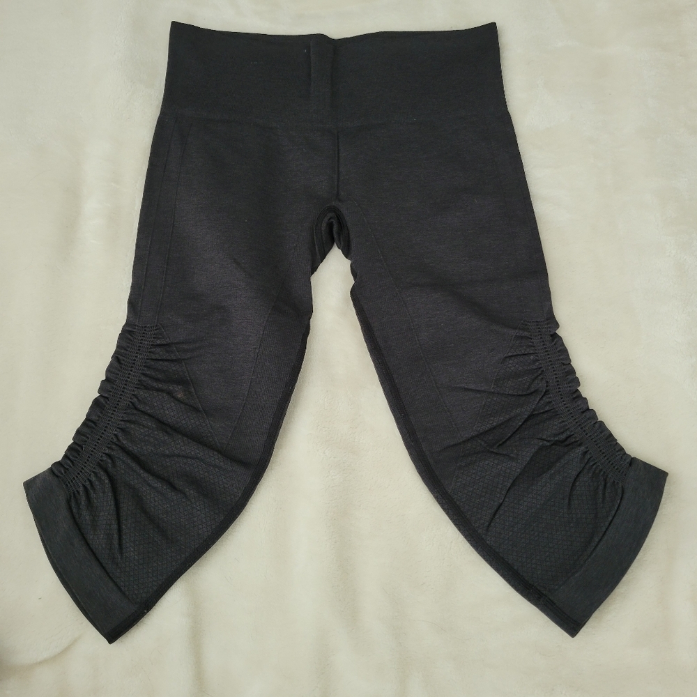 lululemon Awakening Crop In Charcoal Gray